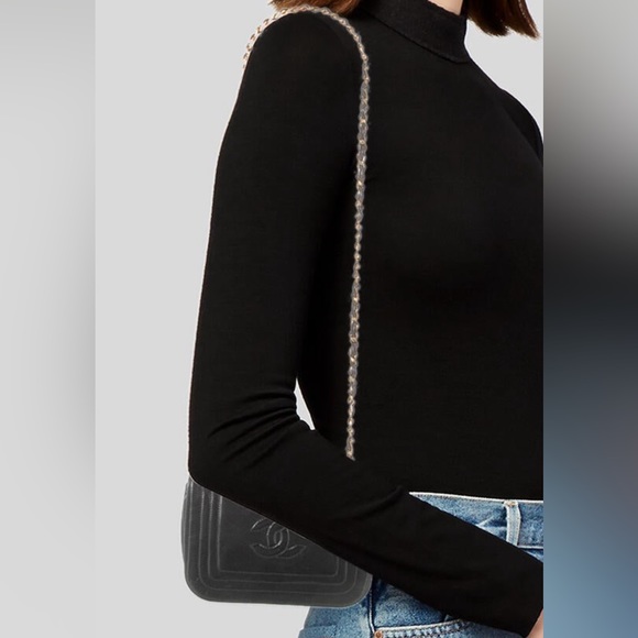 Authentic Vintage CHANEL Black Lambskin Mini CC Full Single Flap Bag - Picture 14 of 14